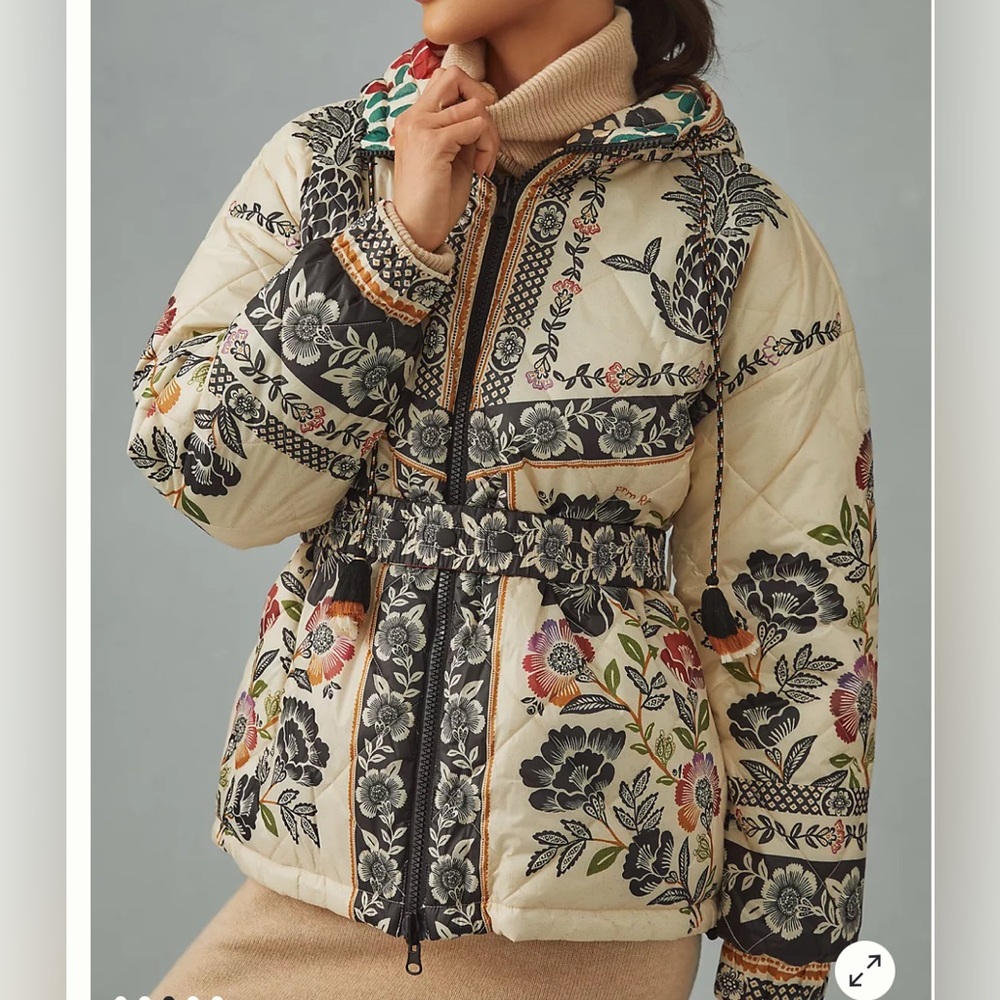 Anthropologie Farm Rio Romantic Garden Reversible Jacket Size S  RARE